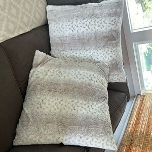 2 decorative pillows
